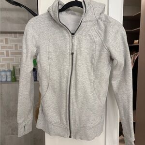 Lululemon Gray Zip-Up Hoodie Scuba